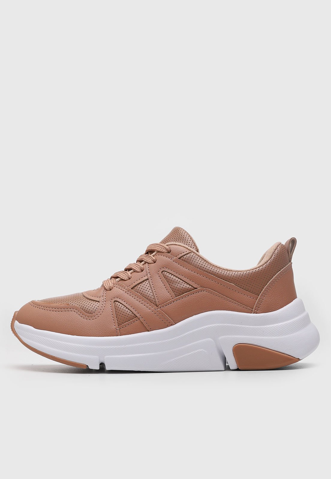 Tênis Feminino Modare Detalhe Perfurado Rosa