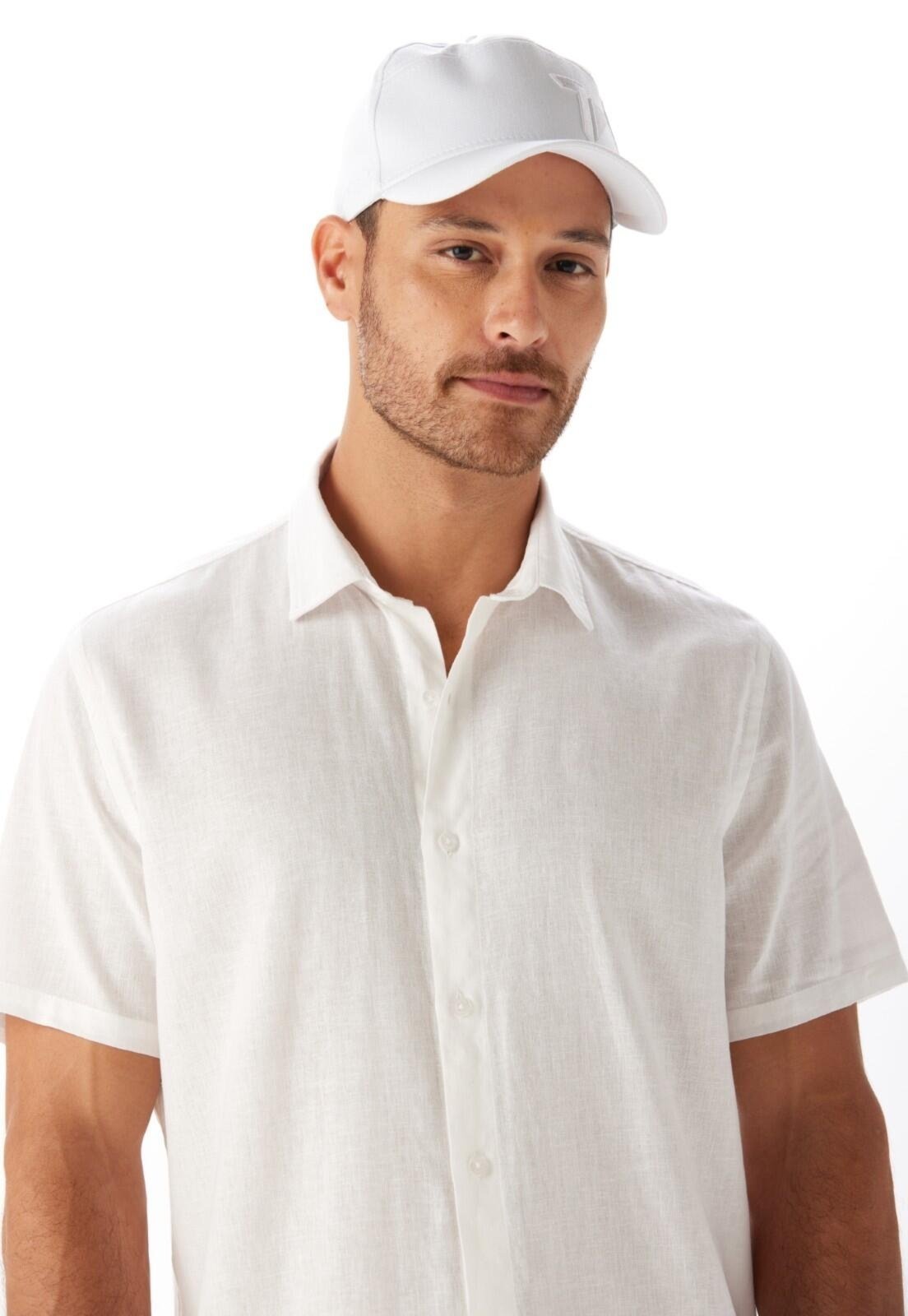 Camisa Linho Regular Traymon – Off White – Xgg