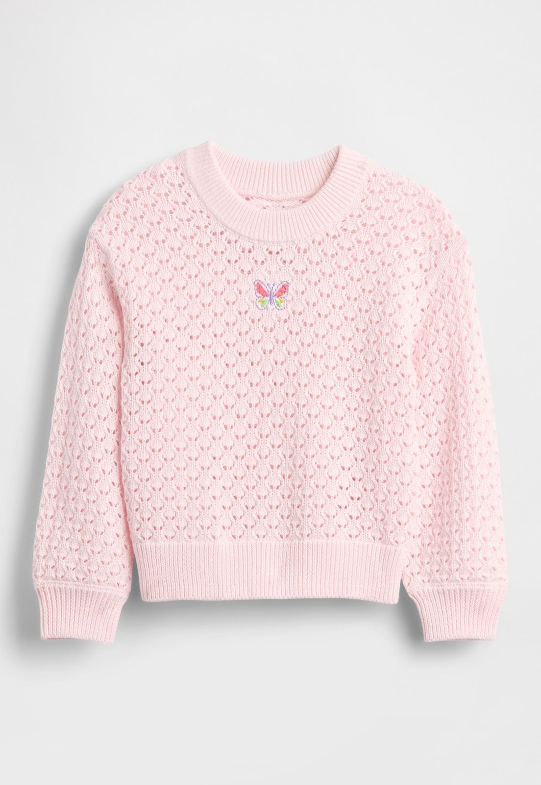 Suéter Tricot GAP Borboleta Rosa