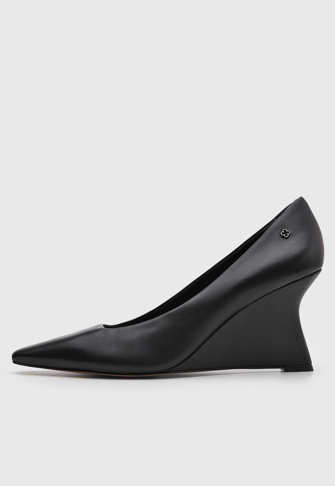 Scarpin Feminino Capodarte Salto Anabela Preto
