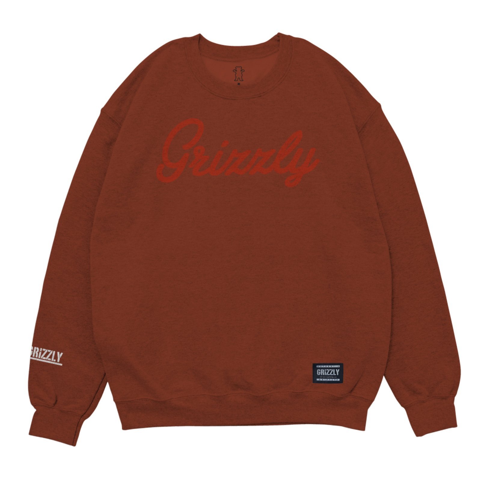 Moletom Grizzly Script Logo Crew Neck Masculino