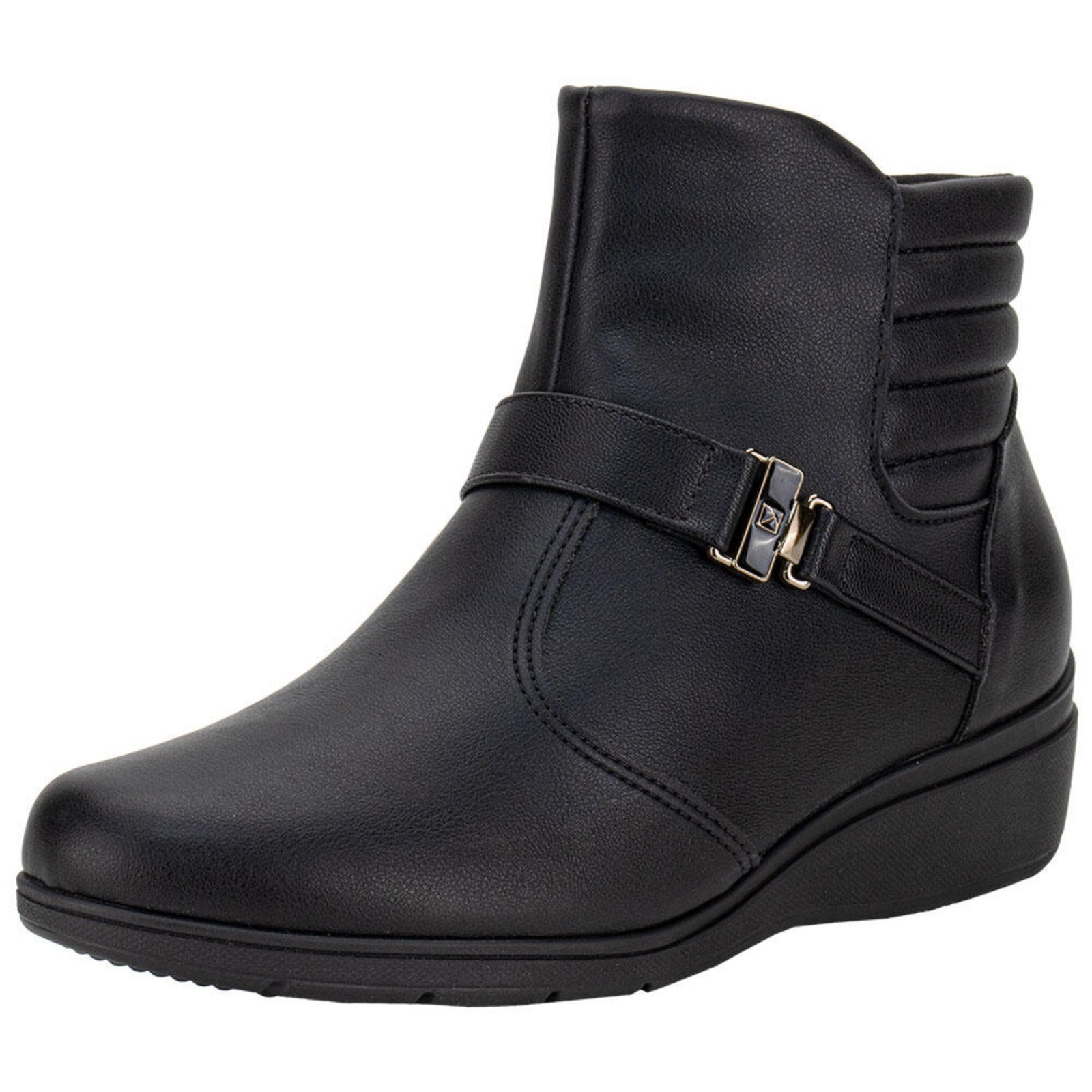 Bota Feminina Cano Baixo Piccadilly 117106 0087106 Preto