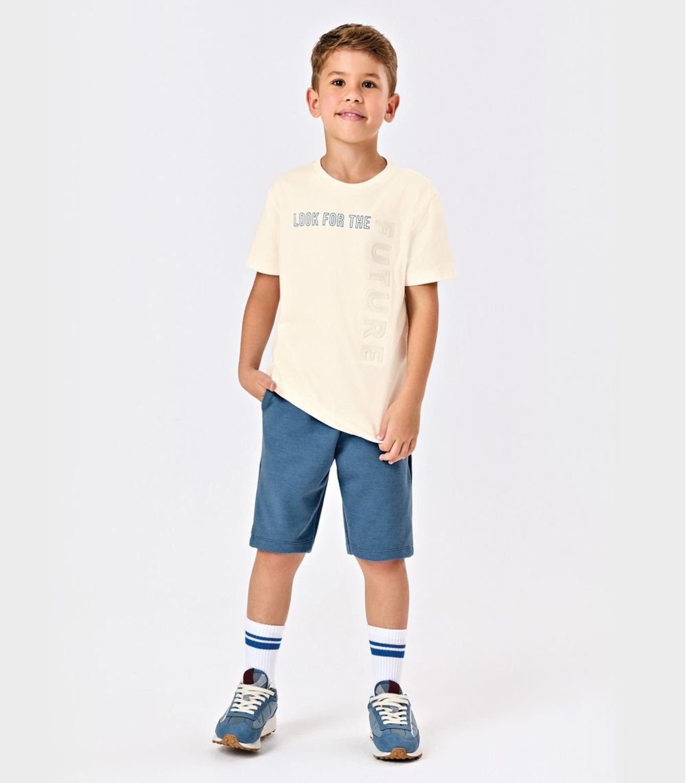 Infantil - Camiseta Menino Com Estampa Trick Nick Bege