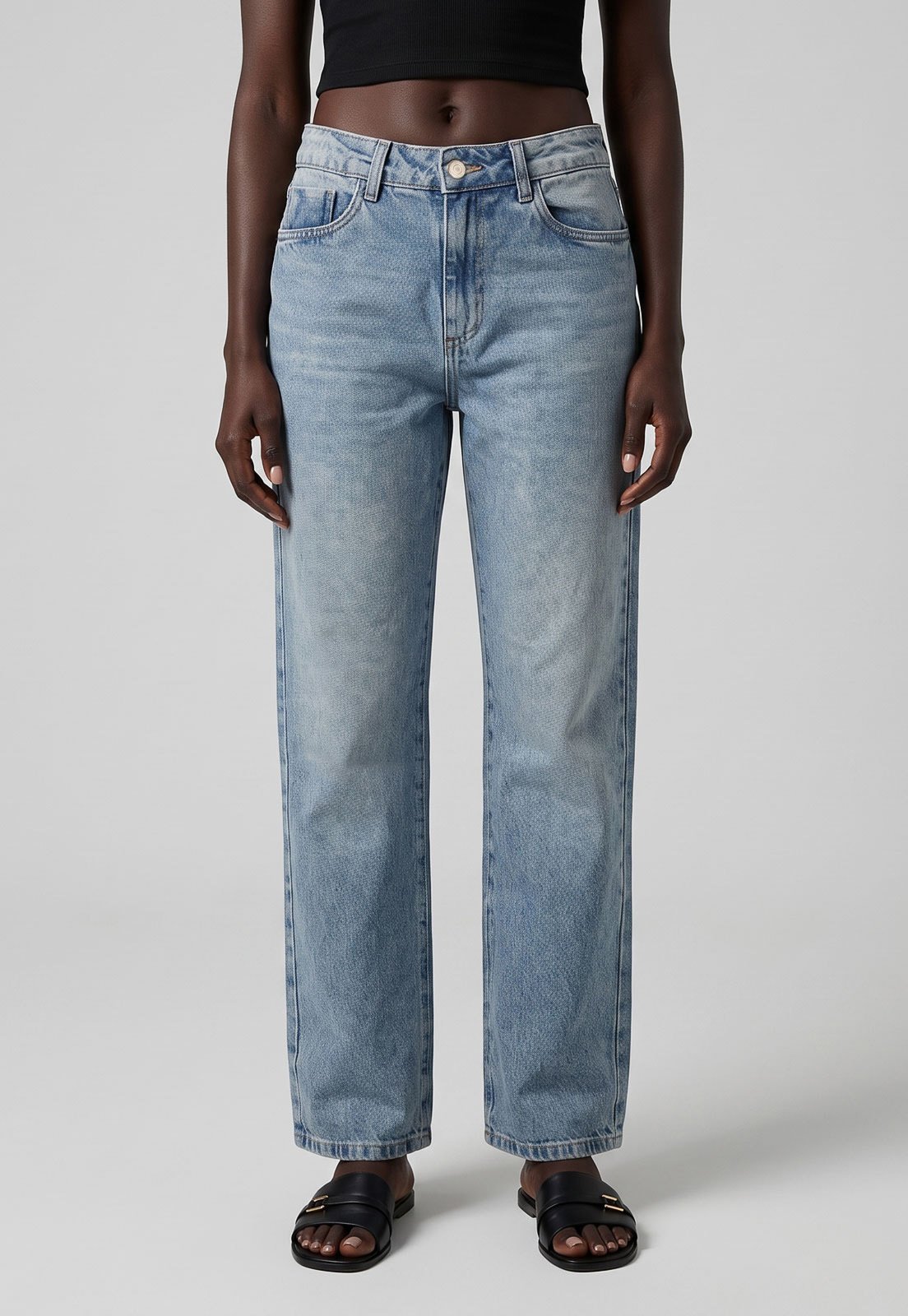 Calça Feminina Sawary Jeans Reta Stuv Azul