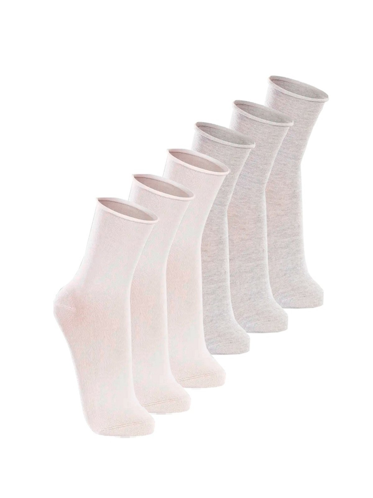 Vista 2 Kit com 6 Pares de Meias sem Punho Casual Lupo azul Lupo azul
