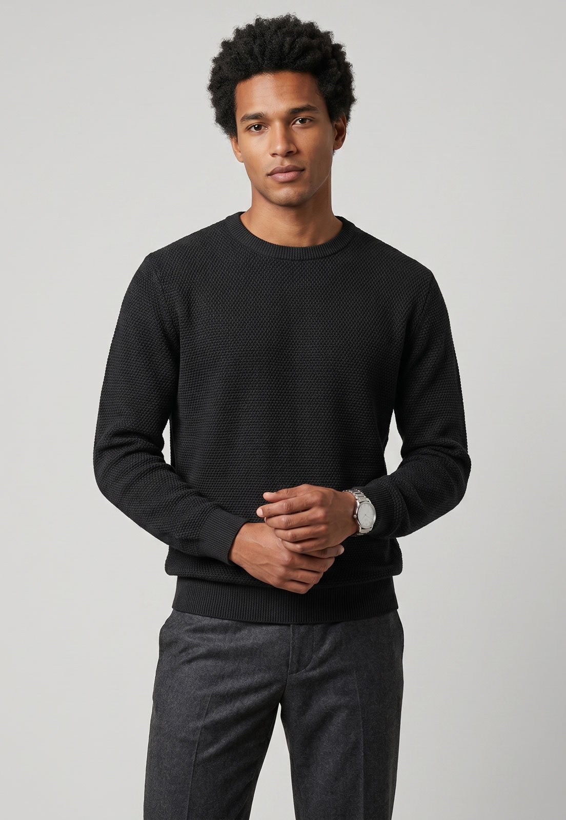 Suéter Masculino Zapälla Tricô Marrom