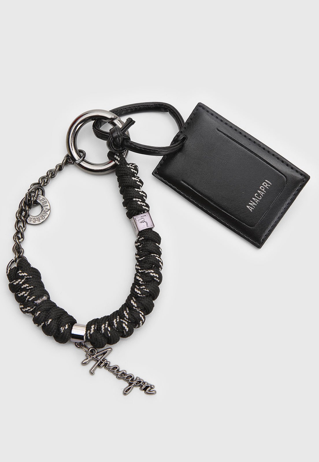 Chaveiro Feminino Anacapri Corda Preto