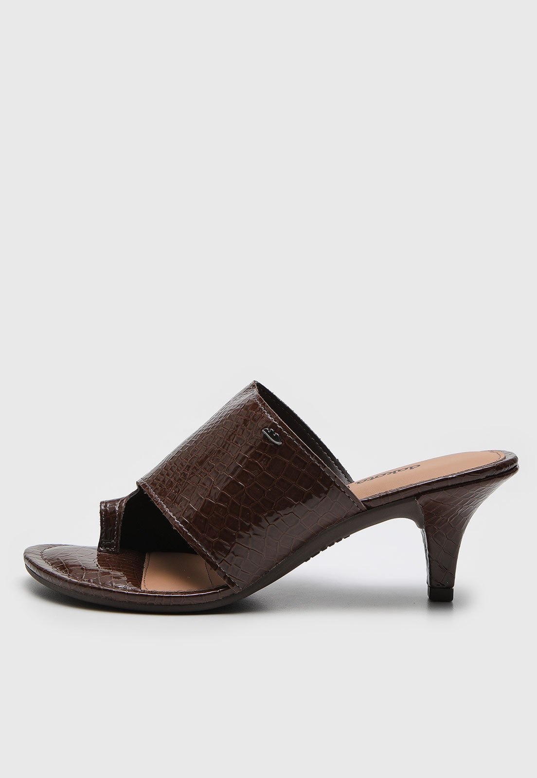 Tamanco Dakota Crocco Café