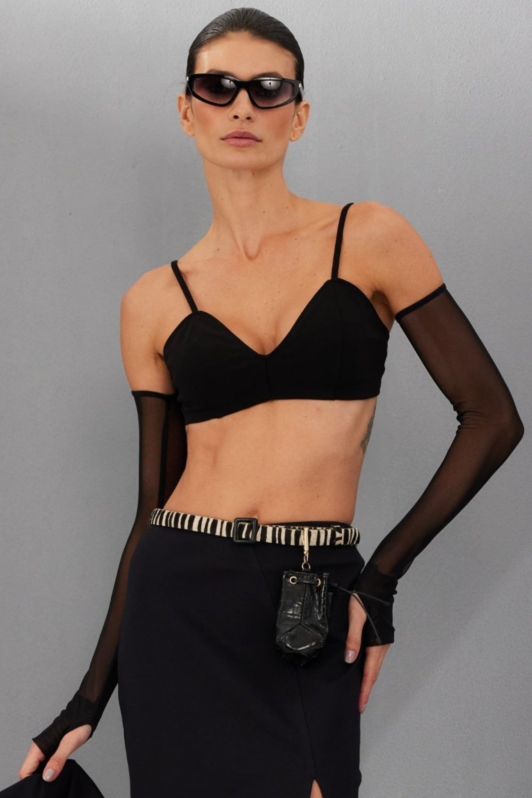 Top Feminino Alfaiataria Smk Preto