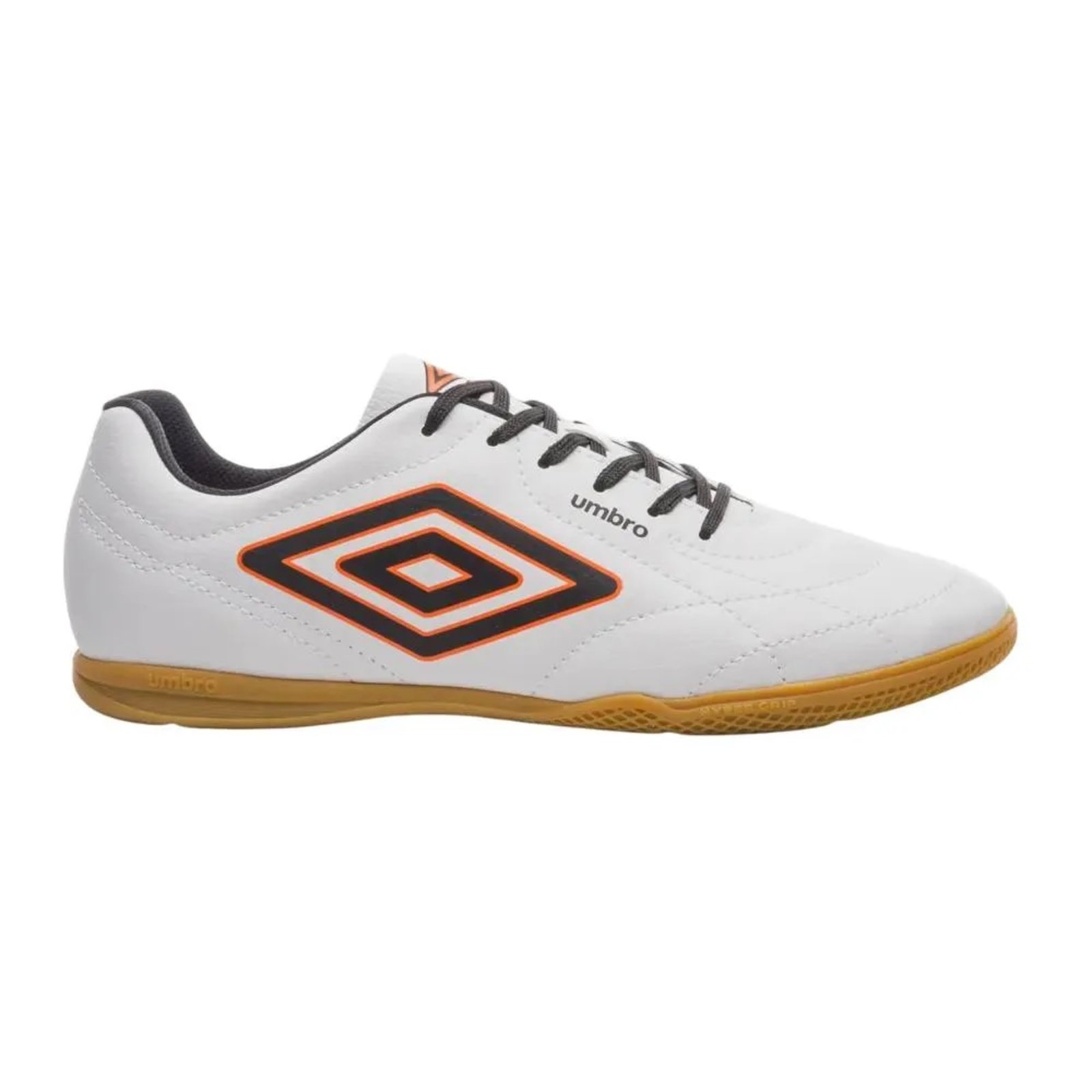 Vista 2 Chuteira Futsal Umbro Class Footballer - Branca branco Umbro branco