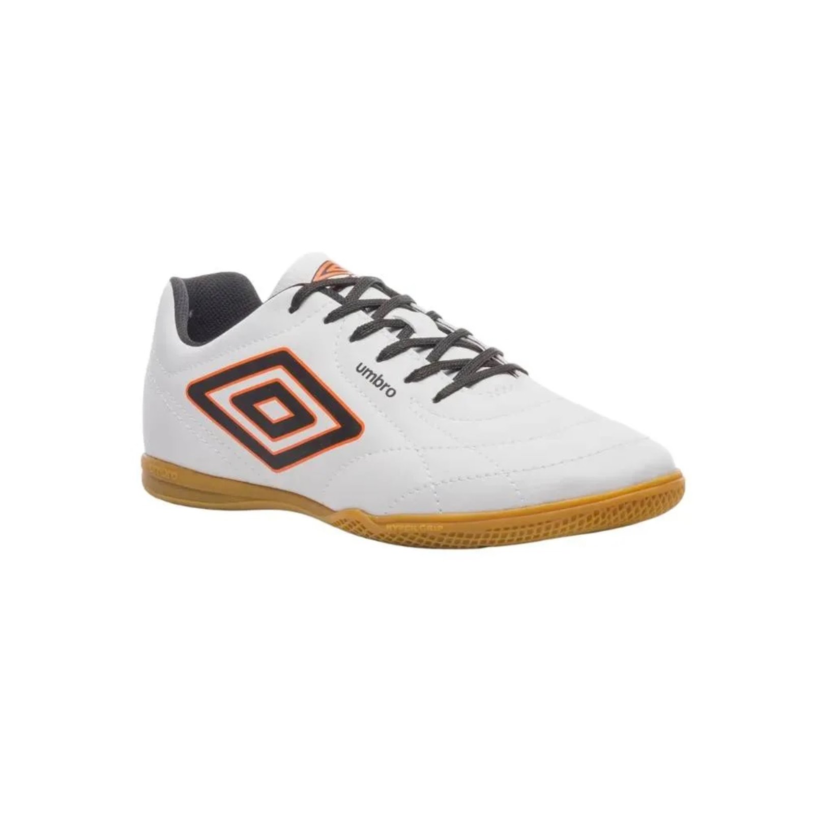 Vista 3 Chuteira Futsal Umbro Class Footballer - Branca branco Umbro branco