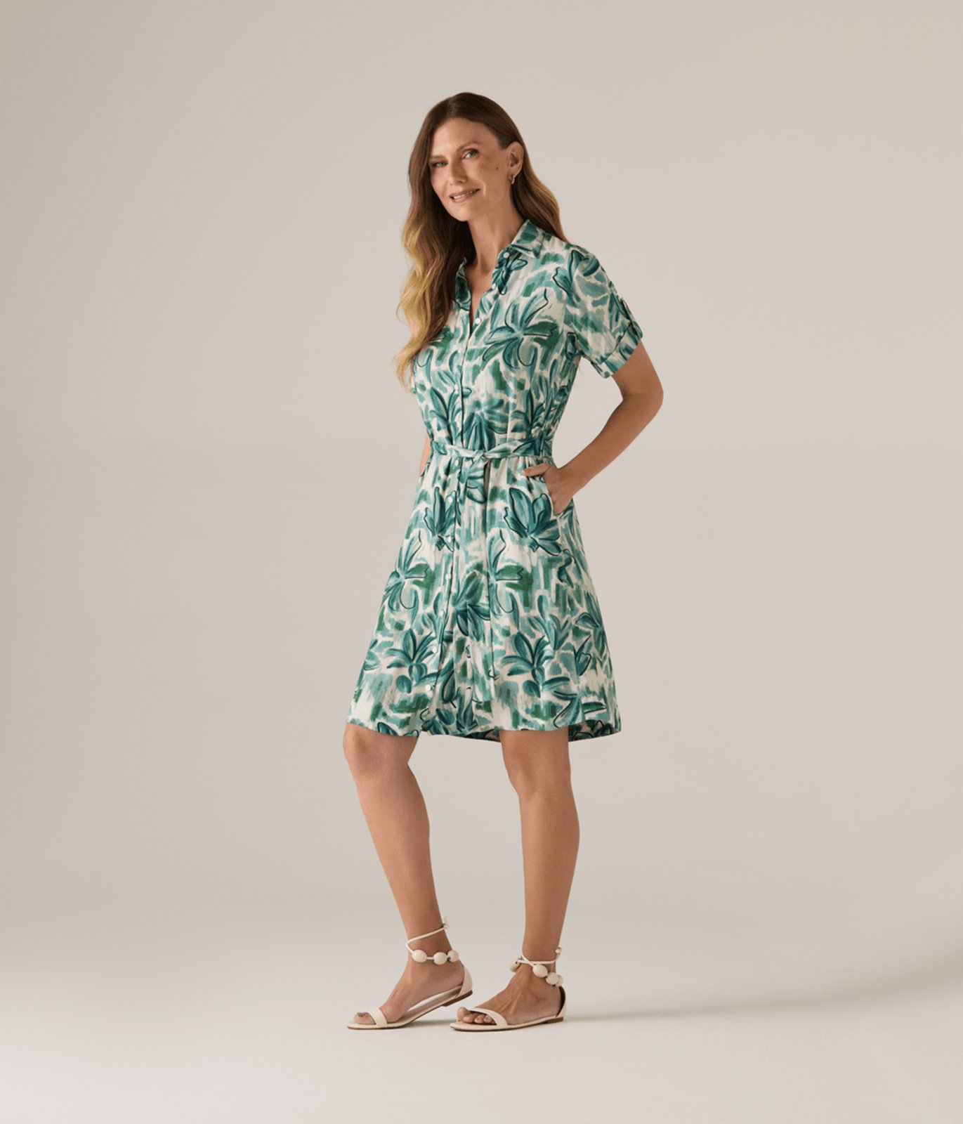 Chemise Makenji Curto Com Martingale Feminino Estampa