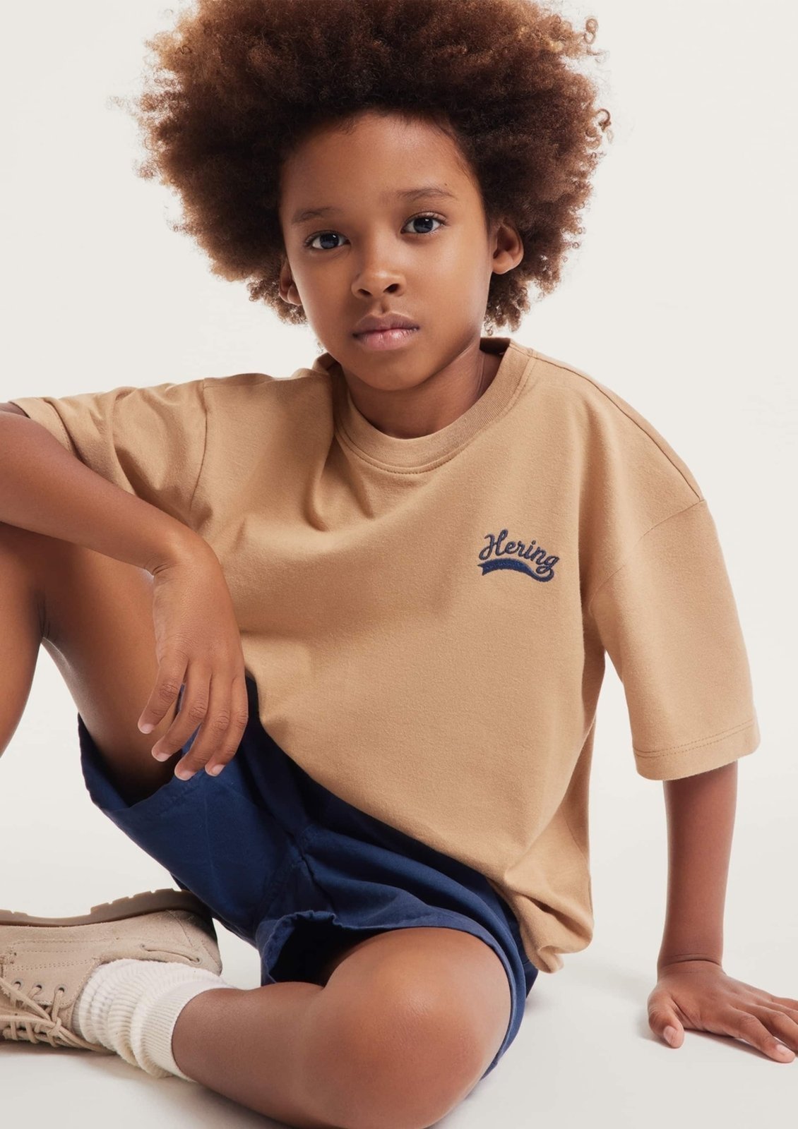 Infantil - Camiseta Menino Oversized Bordada Hering