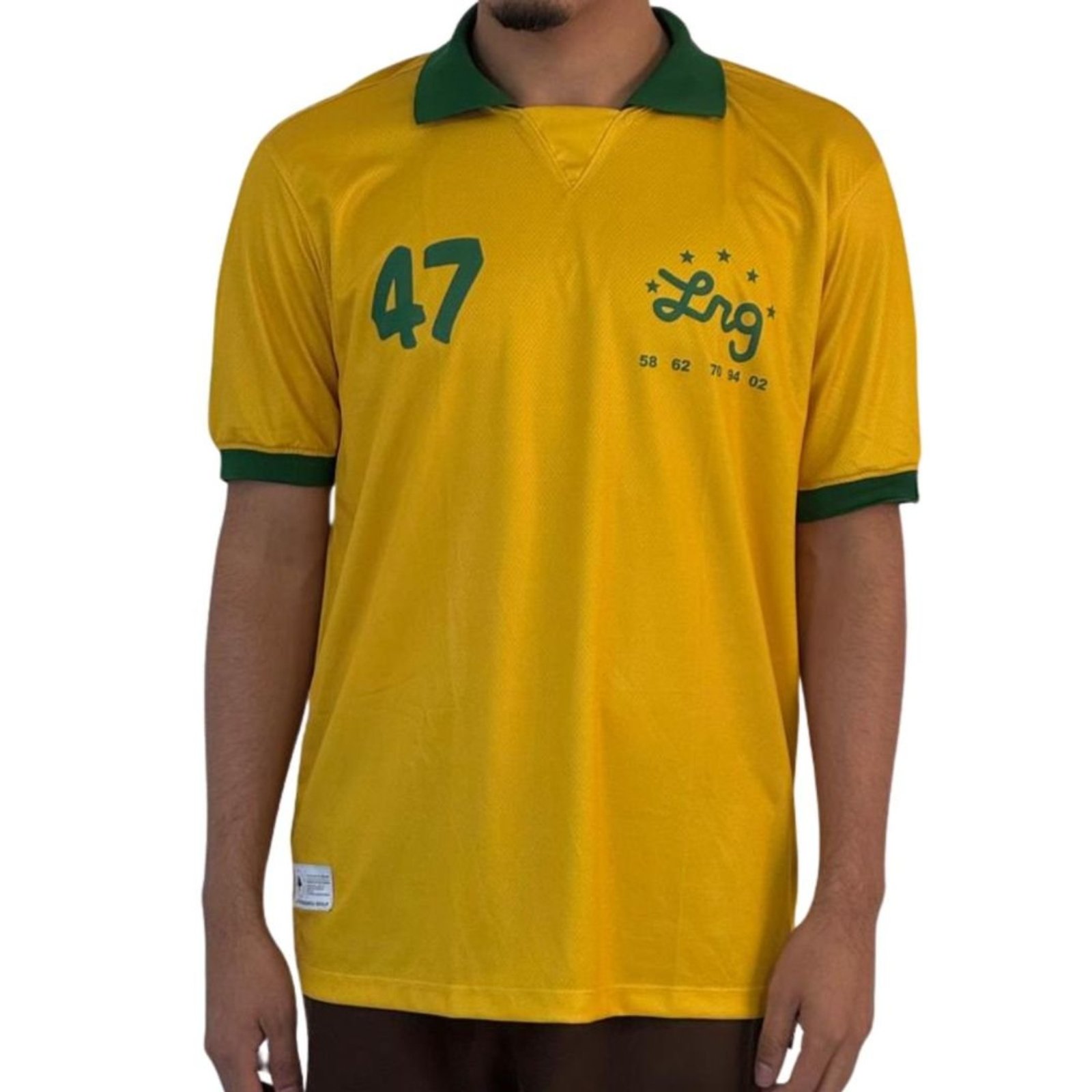 Camiseta Polo LRG Brasil Copa do Mundo - AMARELO CANARIO
