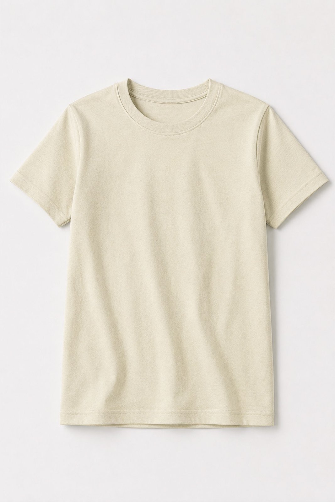 Infantil - Camiseta Masculina Algodão Básica Creme - Babei no Look