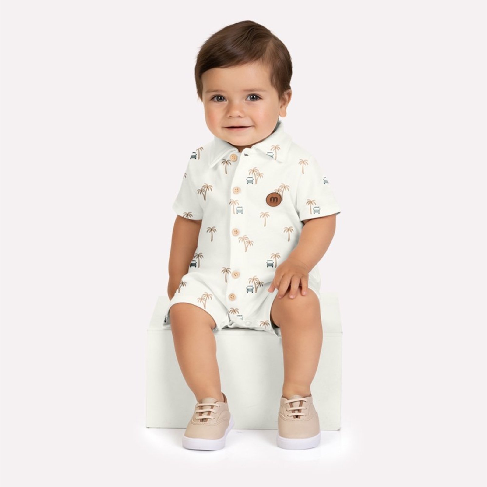 Infantil - Macaquinho Menino Palmeiras Milon