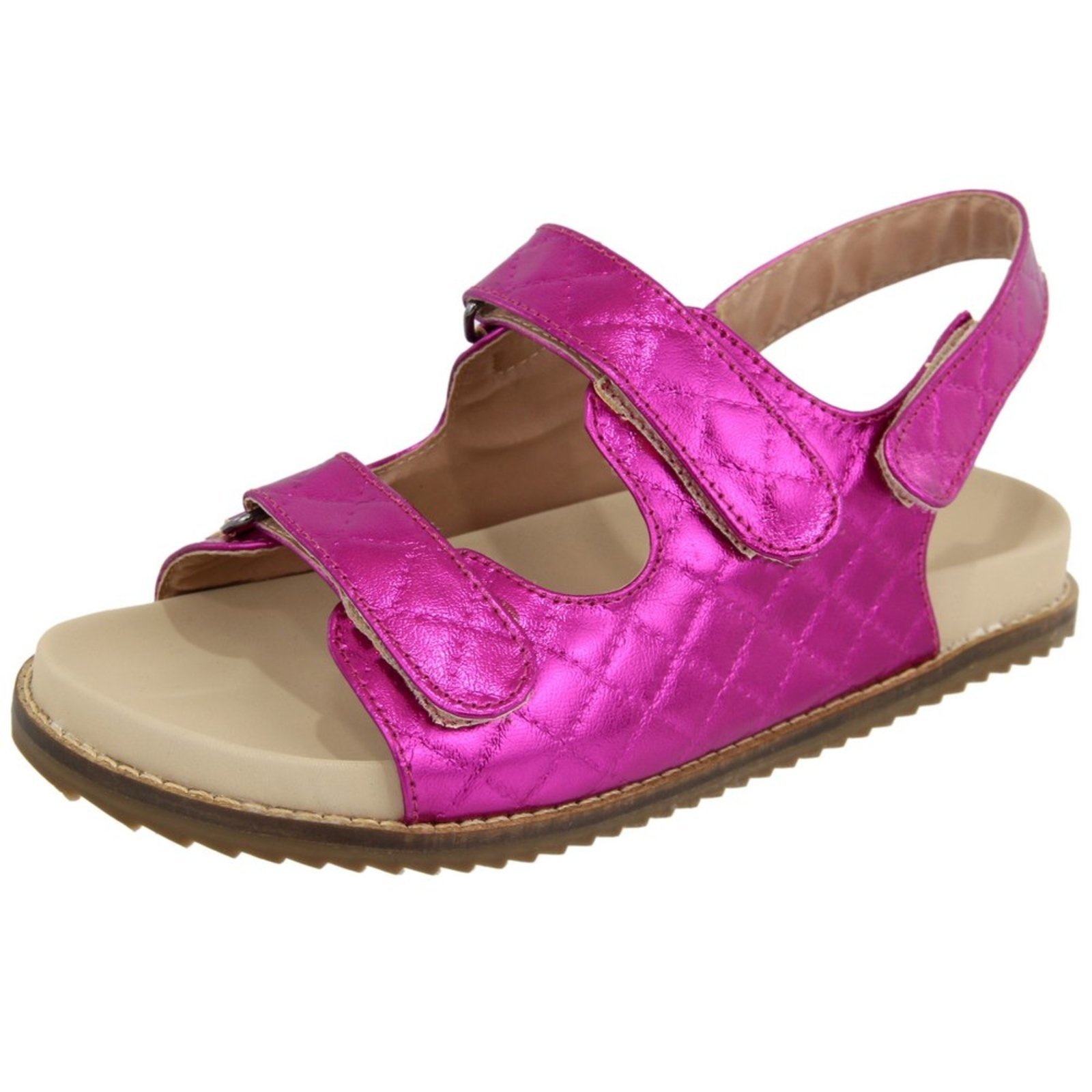 Sandalia Birken Rasteira Papete Pink Metalizado Tellini Store