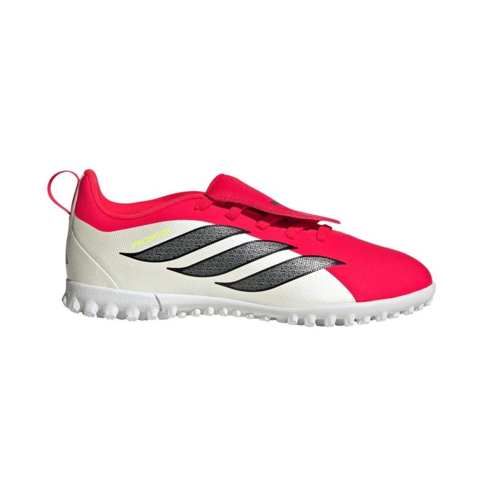 Vista 2 Infantil - Chuteiras Society com Cadarços Elásticos e Língua Dobrável PREDATOR CLUB Infantis adidas Performance vermelho adidas performance vermelho