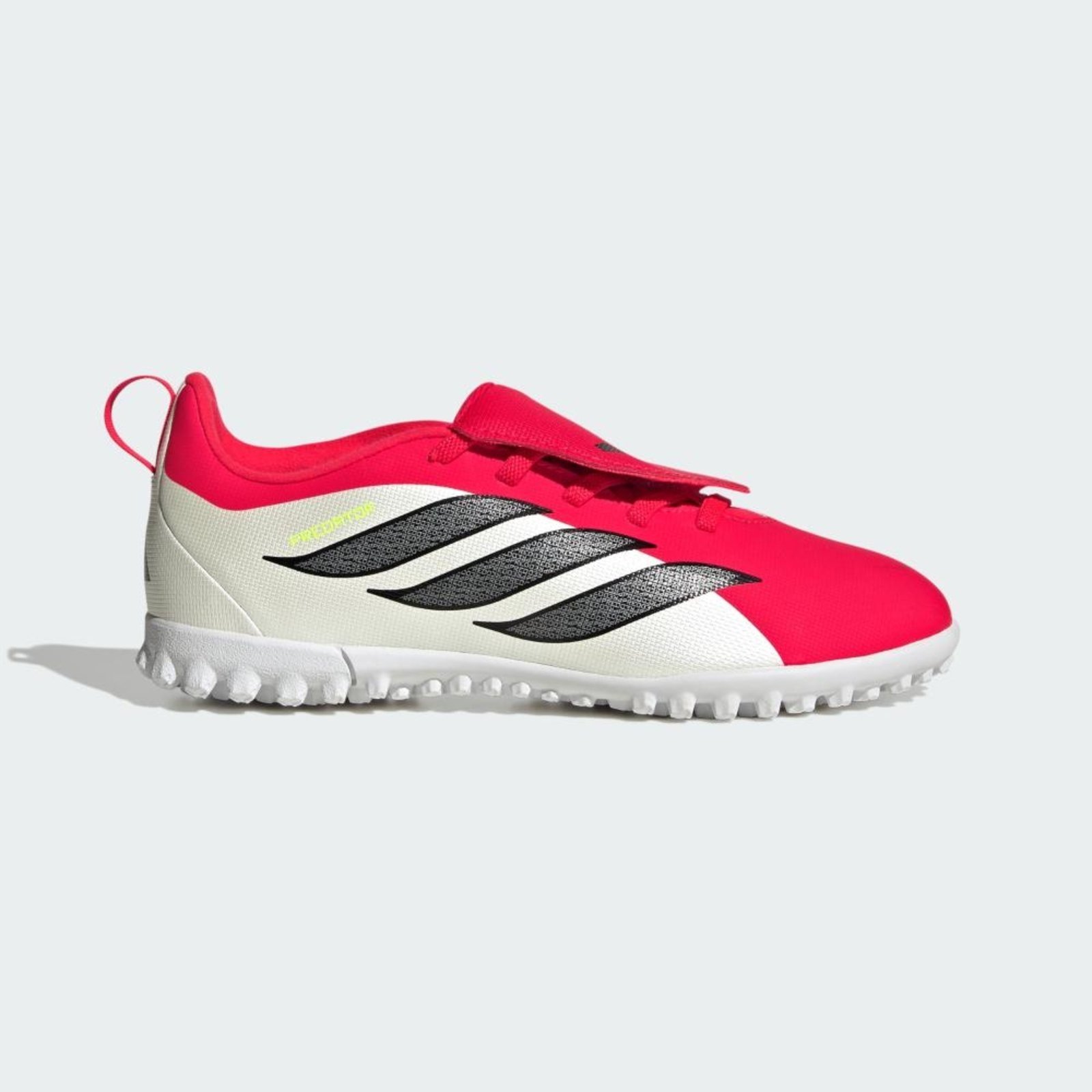 Vista 3 Infantil - Chuteiras Society com Cadarços Elásticos e Língua Dobrável PREDATOR CLUB Infantis adidas Performance vermelho adidas performance vermelho