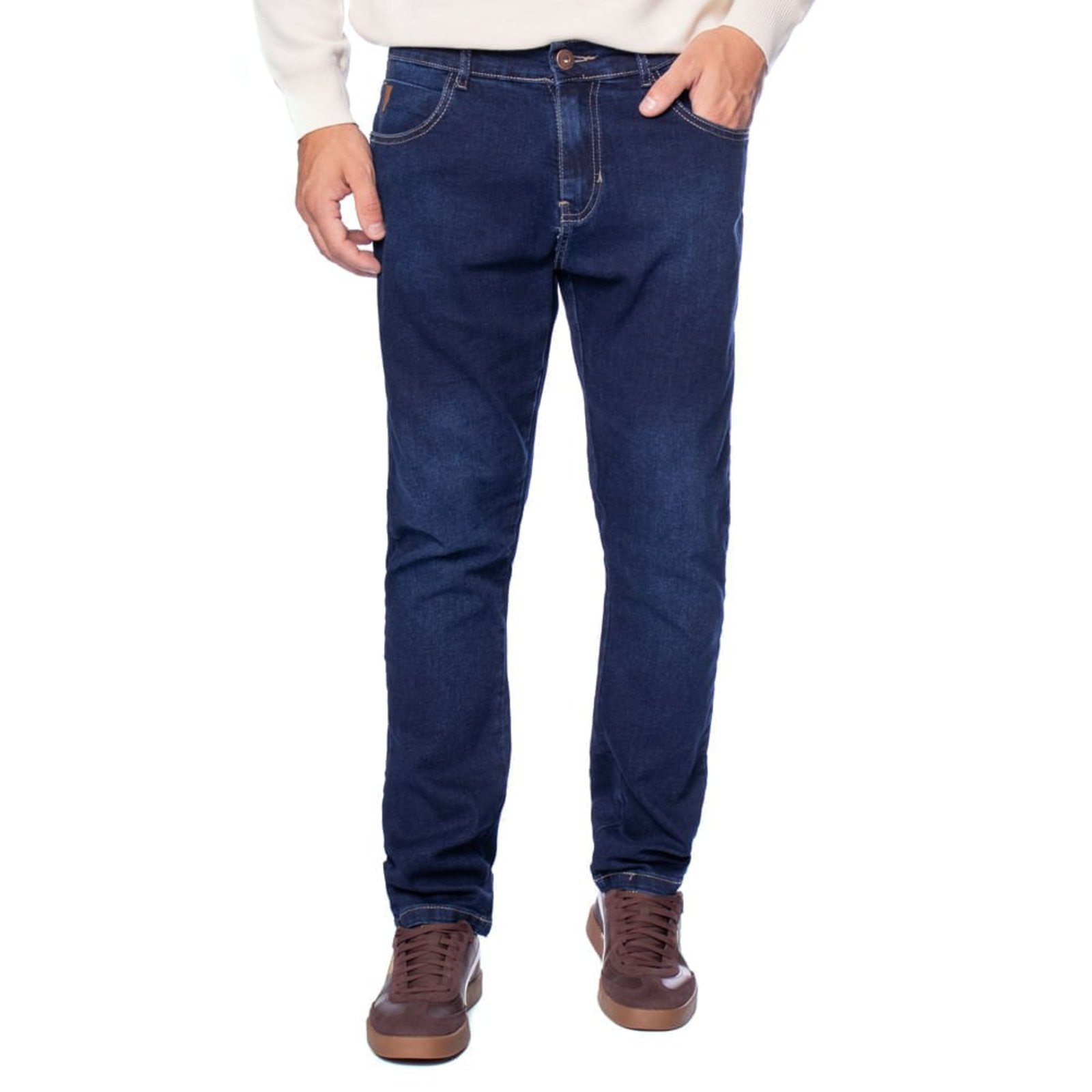 Calça Jeans Masculina Dixie Reta Azul Escuro