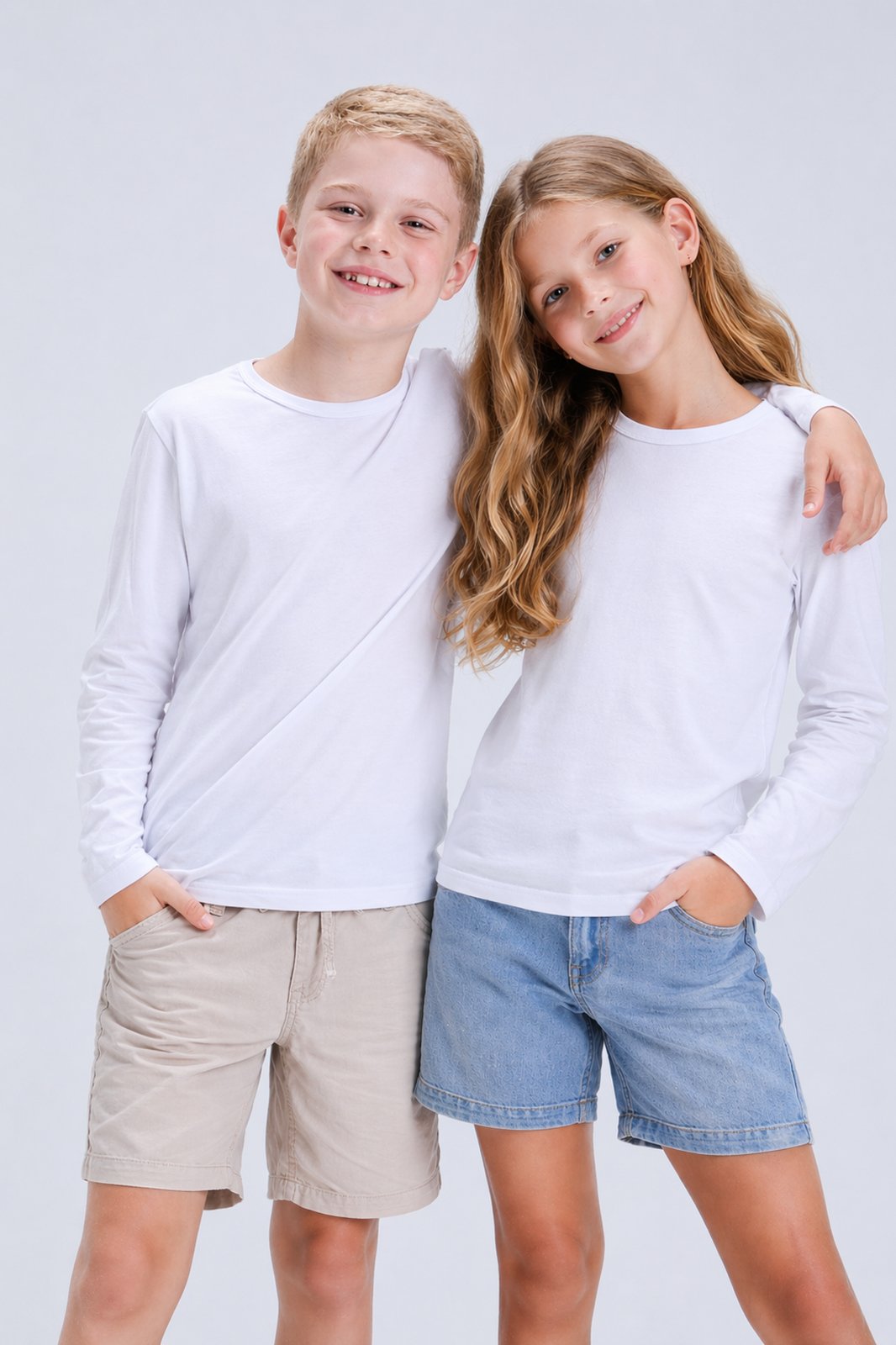 Infantil - Camiseta de Malha Inverno Lisa Avulsa