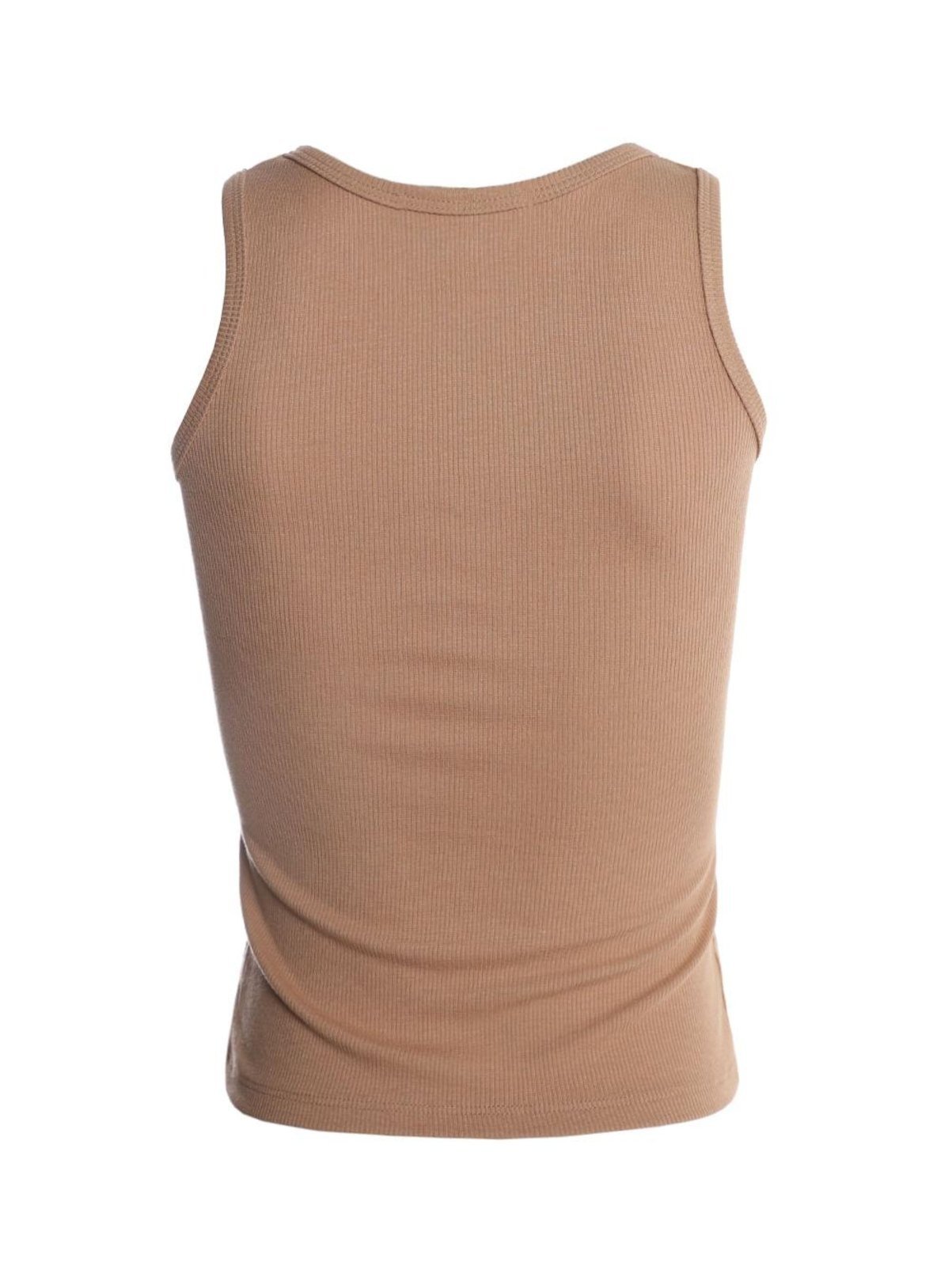 Vista 3 Blusa Regata Ribana Autentique Feminina marrom Autentique marrom