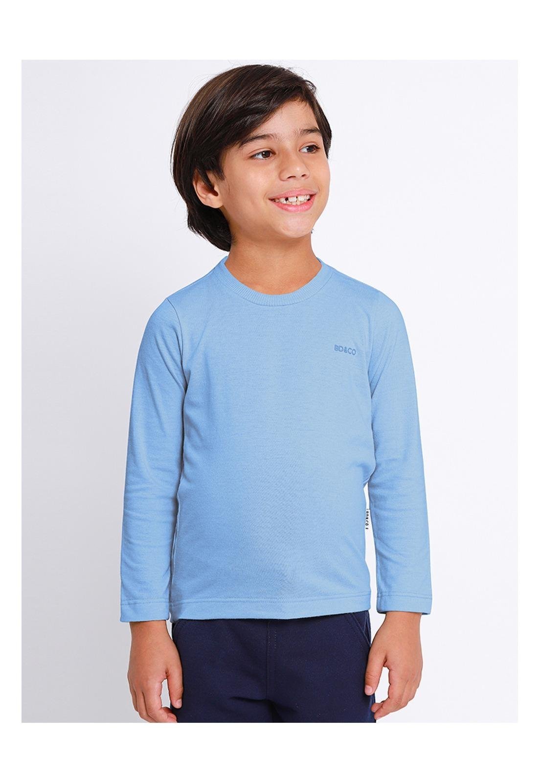 Infantil - Blusa Longo Menino Azul Banana Danger 1 Azul