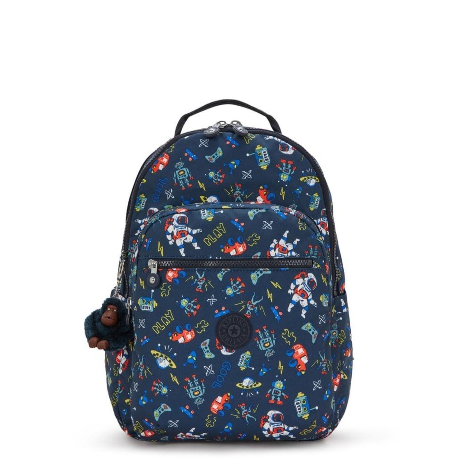 Vista 2 Mochila Kipling Seoul Lap Space Game azul marinho Kipling azul marinho