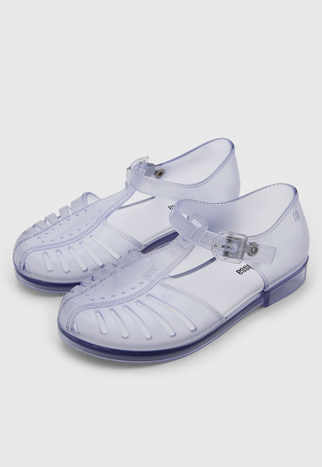 Infantil - Sandália Mini Melissa Transparente Fivela Incolor