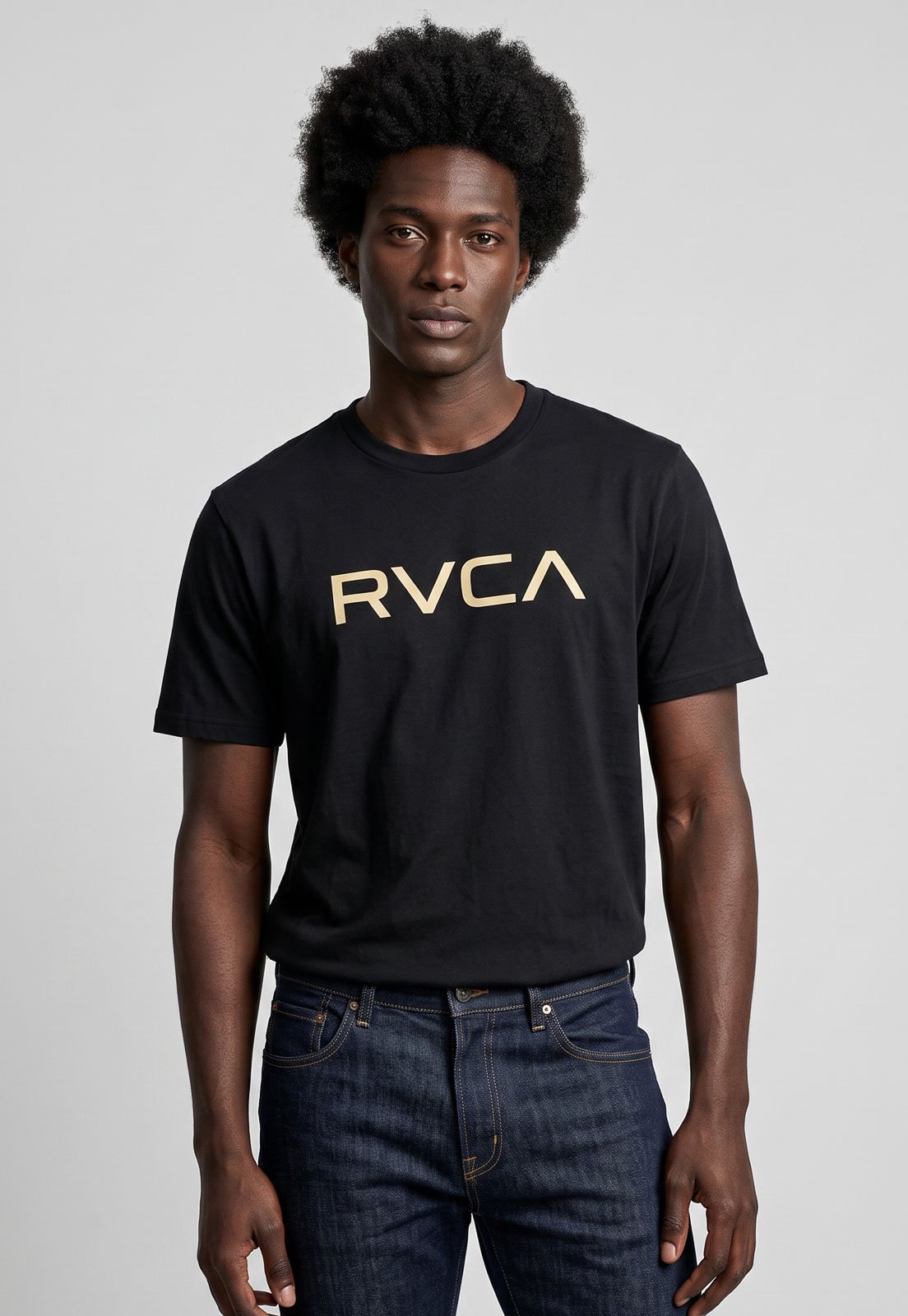 Camiseta Masculina RVCA Big Logo Preta