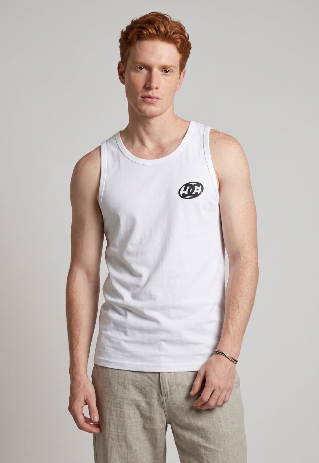 Regata Masculina DC Shoes Fast Bubble Colors Branca