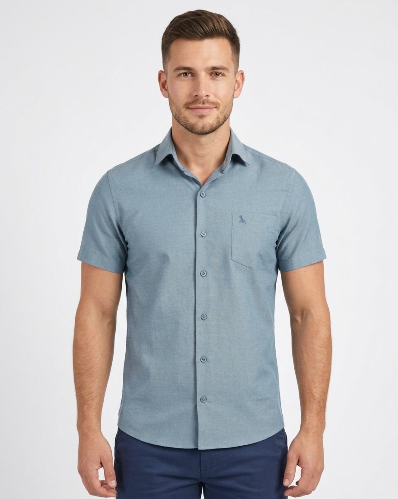 Camisa Social Masculino Amil Comfort Event Macia M/Curta