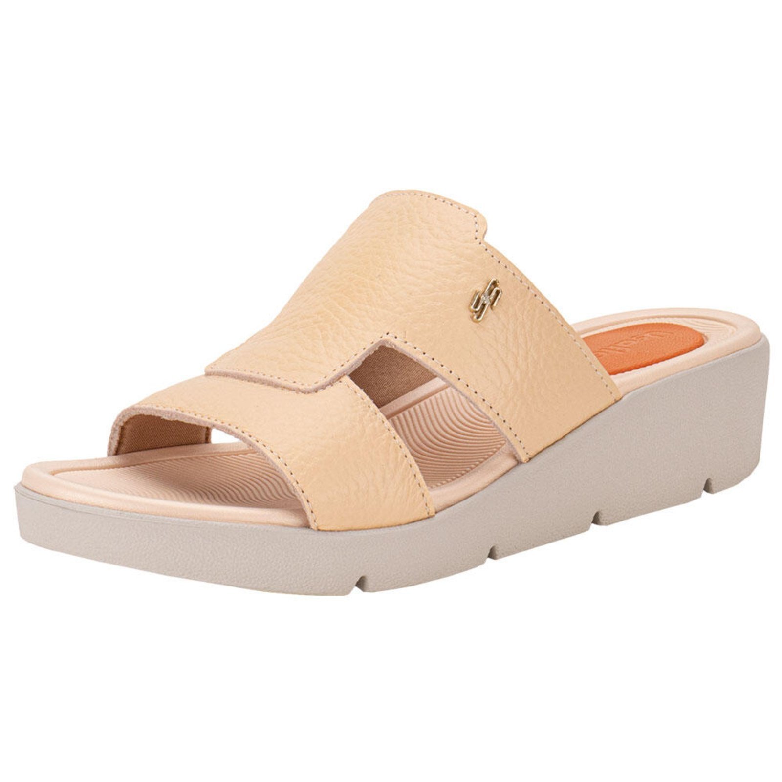 Tamanco Feminino Anabela Usaflex Al4301 0944301 Bege