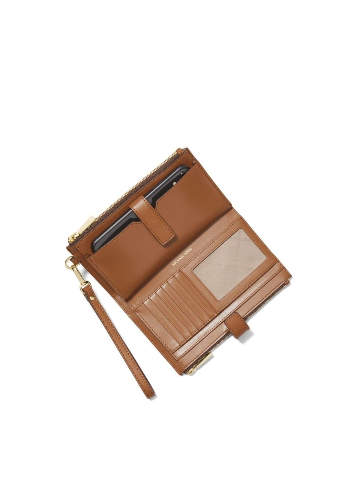 Vista 3 Carteira Jet Set Logo Média 32F1GJ6W4B200 Michael Kors marrom Michael Kors marrom