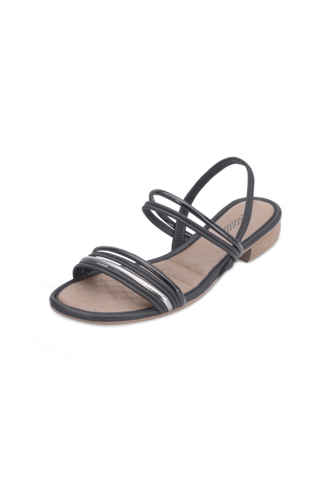 Sandália Mississipi MS24-MB982 Preto-Caramelo