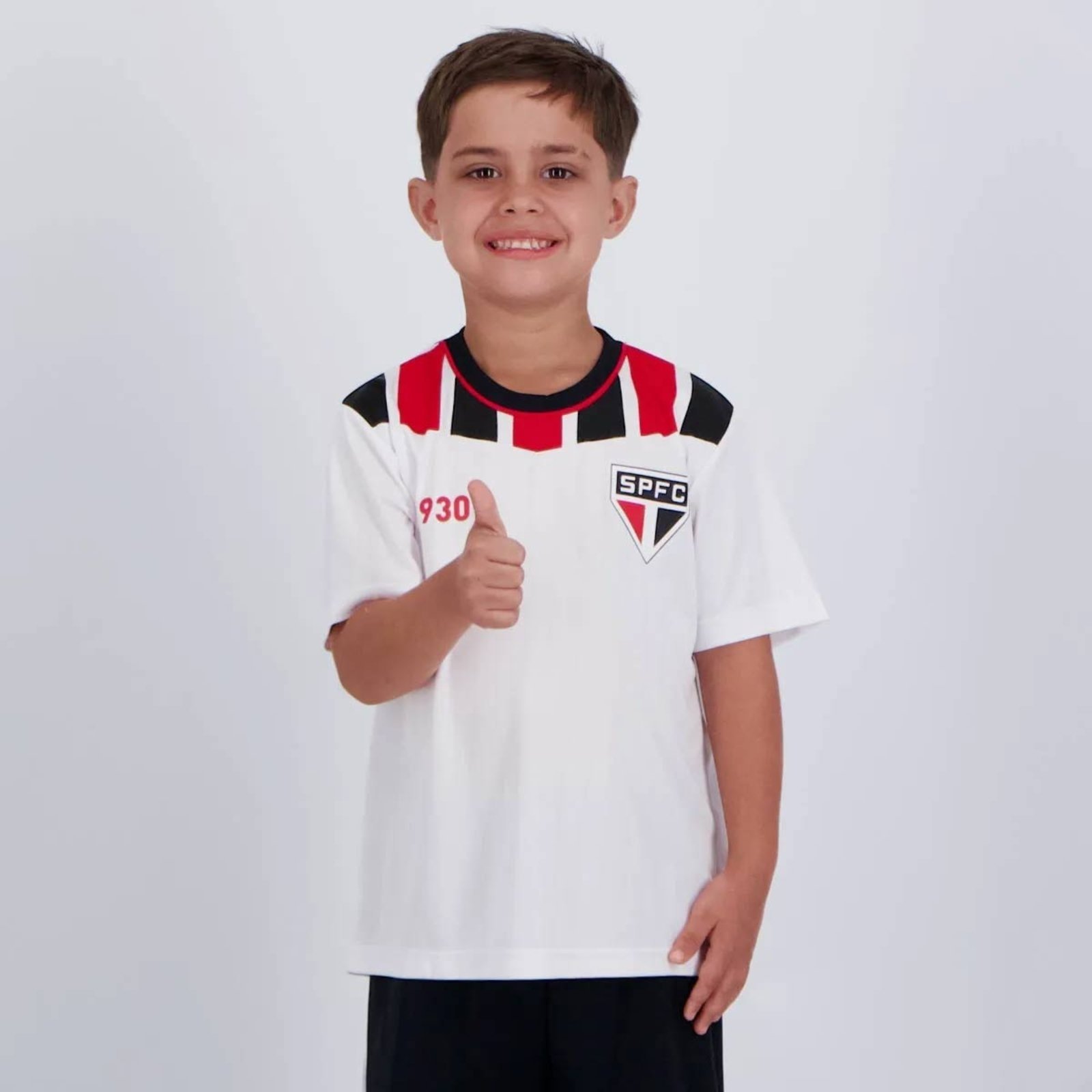 Vista 3 Camisa São Paulo Calleri 9 Amago braziline branco braziline branco