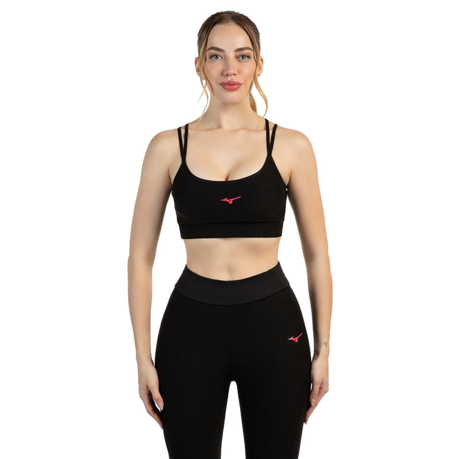 Vista 2 Top de Treino Feminino Mizuno Soul Fit 5 preto Mizuno preto
