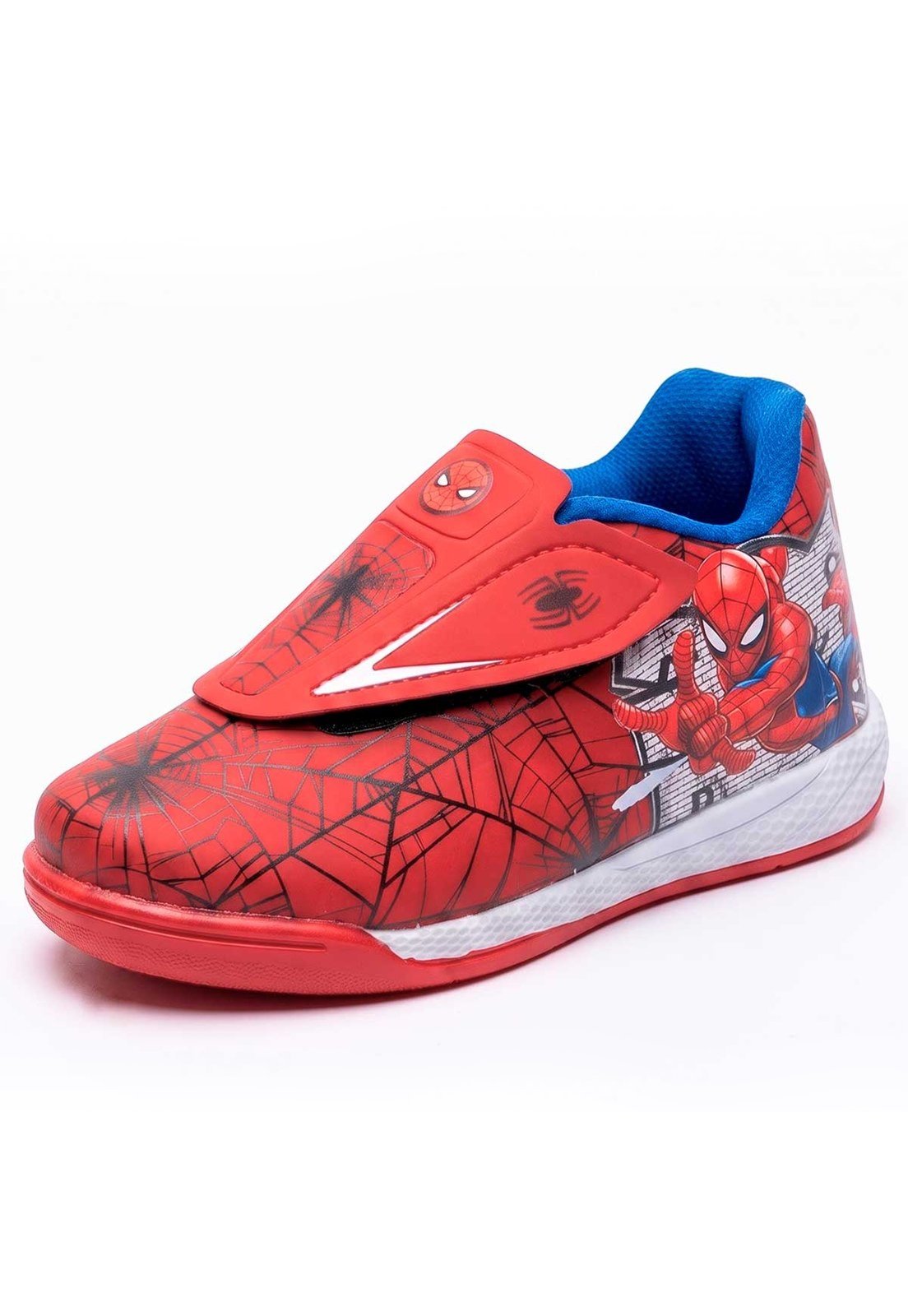 Infantil - Chuteira Futsal Disney Homem Aranha Menino Original Vermelha