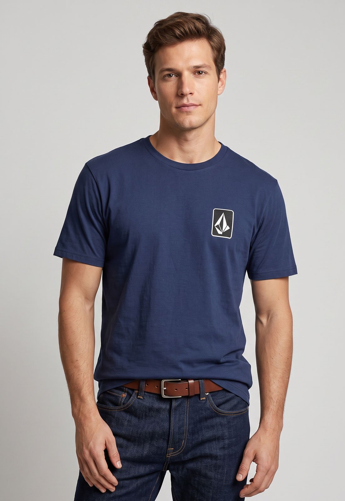 Camiseta Masculina Volcom Silk MC Skate Vitals Azul