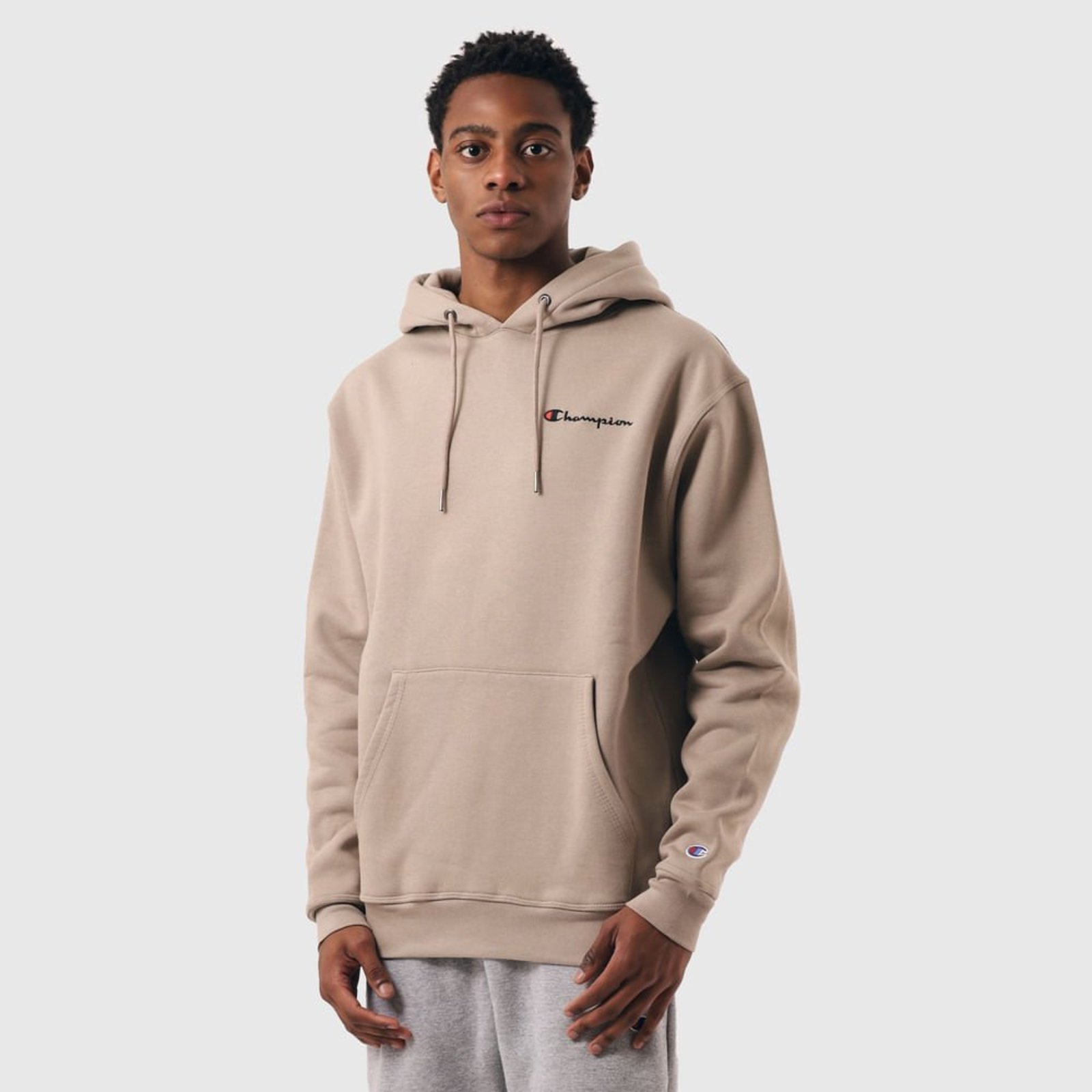 MOLETOM CANGURU CHAMPION LIFE SUPERFLEECE MINI SCRIPT EMB