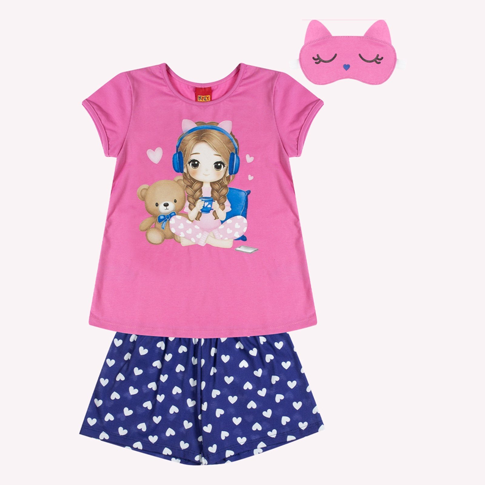 Pijama Menina Brilha no Escuro Kyly