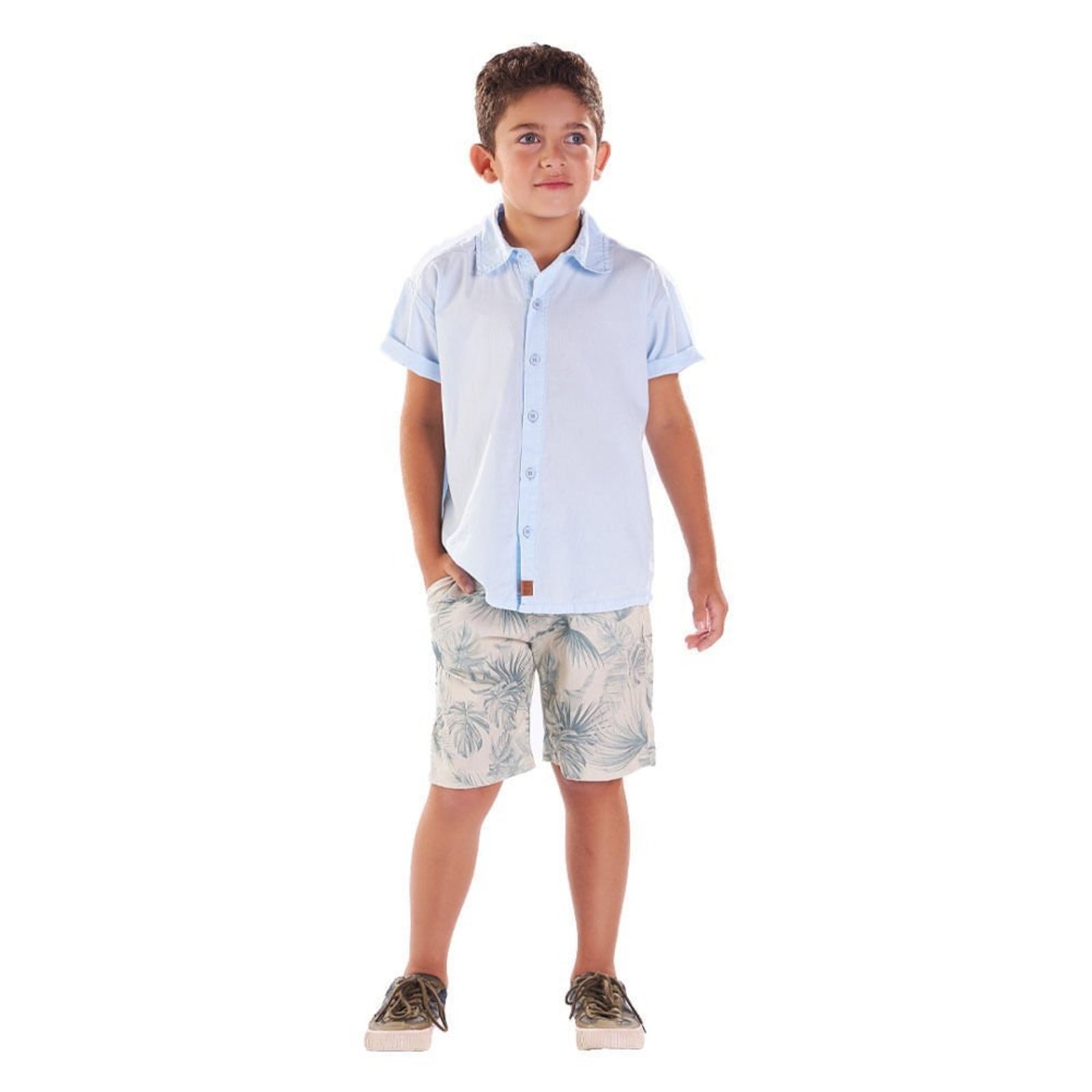 Infantil - Conjunto Menino - Nuvem - 48883-1273 Azul