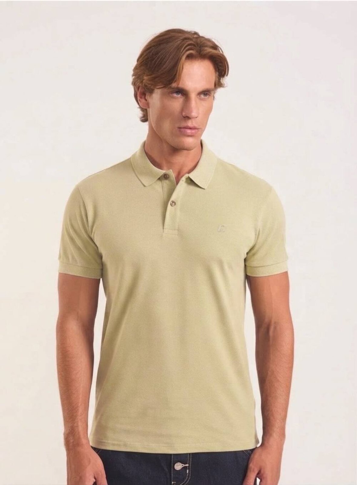 Polo Masculina Nostalgic Algodão Premium Colcci Verde Bege Aruna