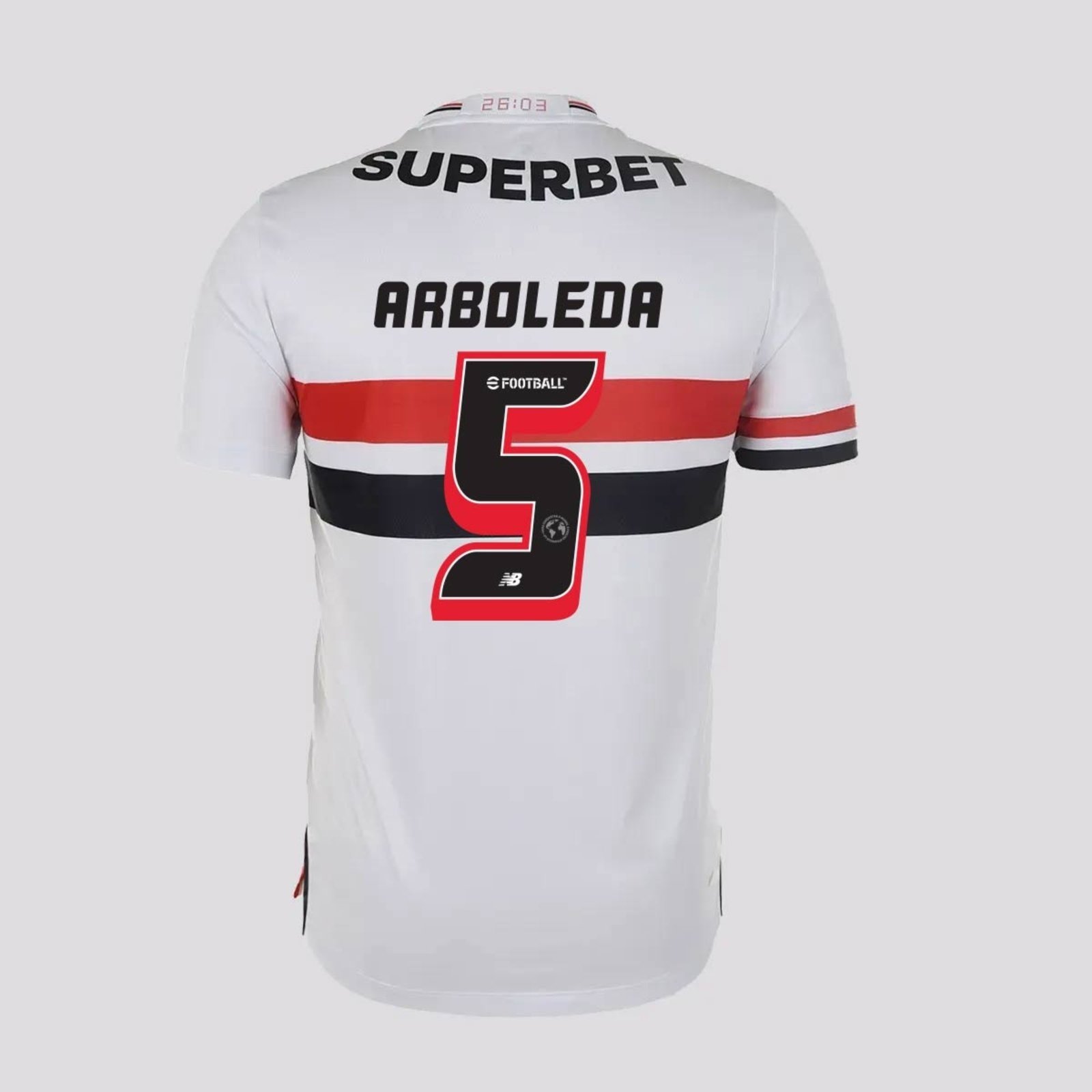 Camisa New Balance São Paulo I 2025 5 Arboleda