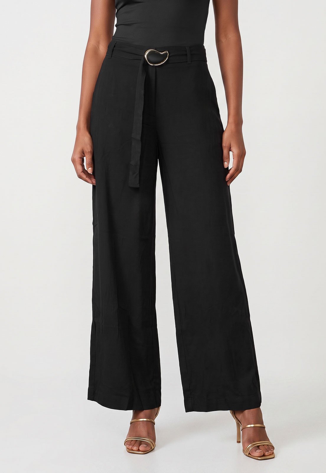 Calça Feminina Lez a Lez Wide Leg Preta