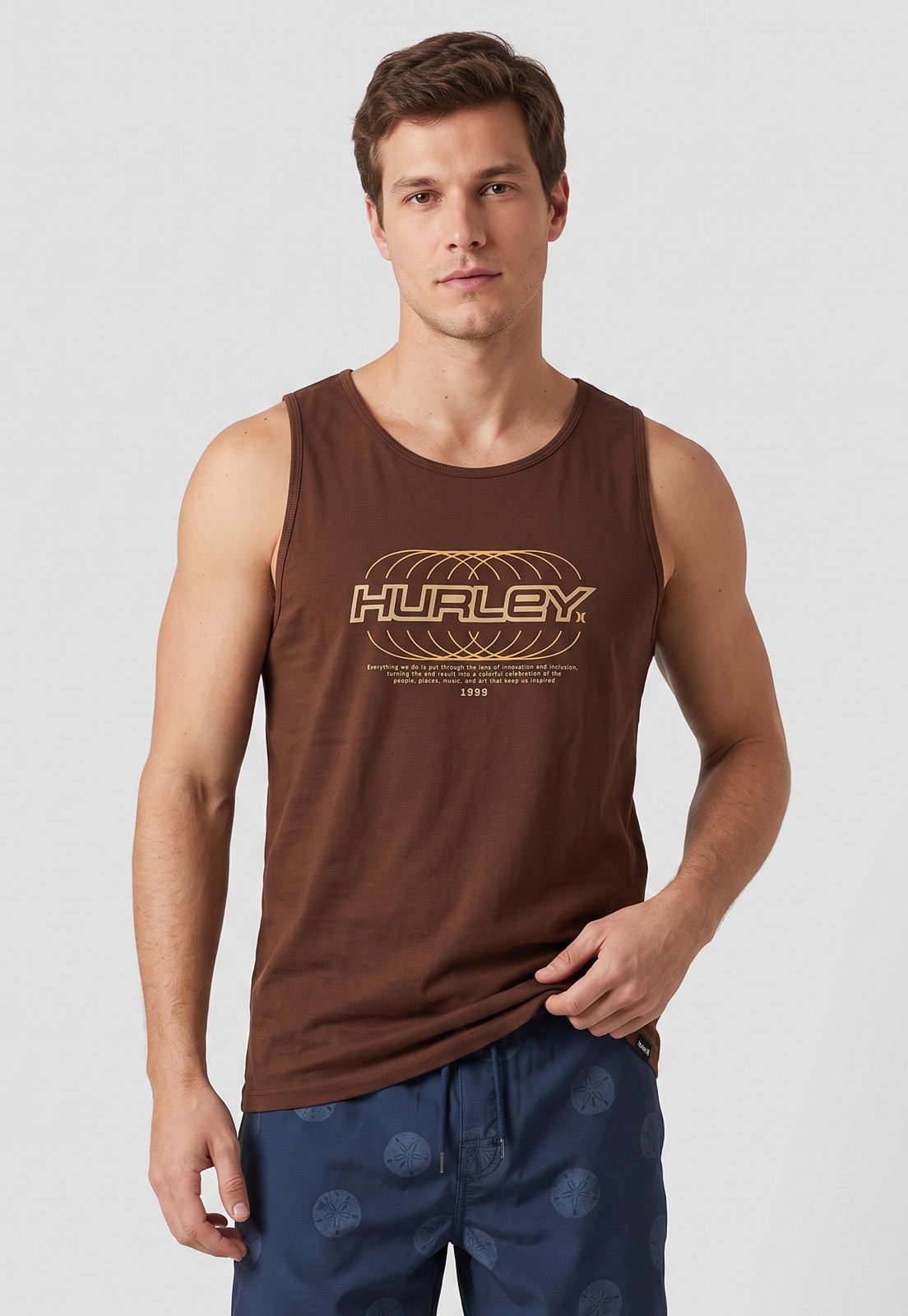 Regata Masculina Hurley Nine Nine Marrom