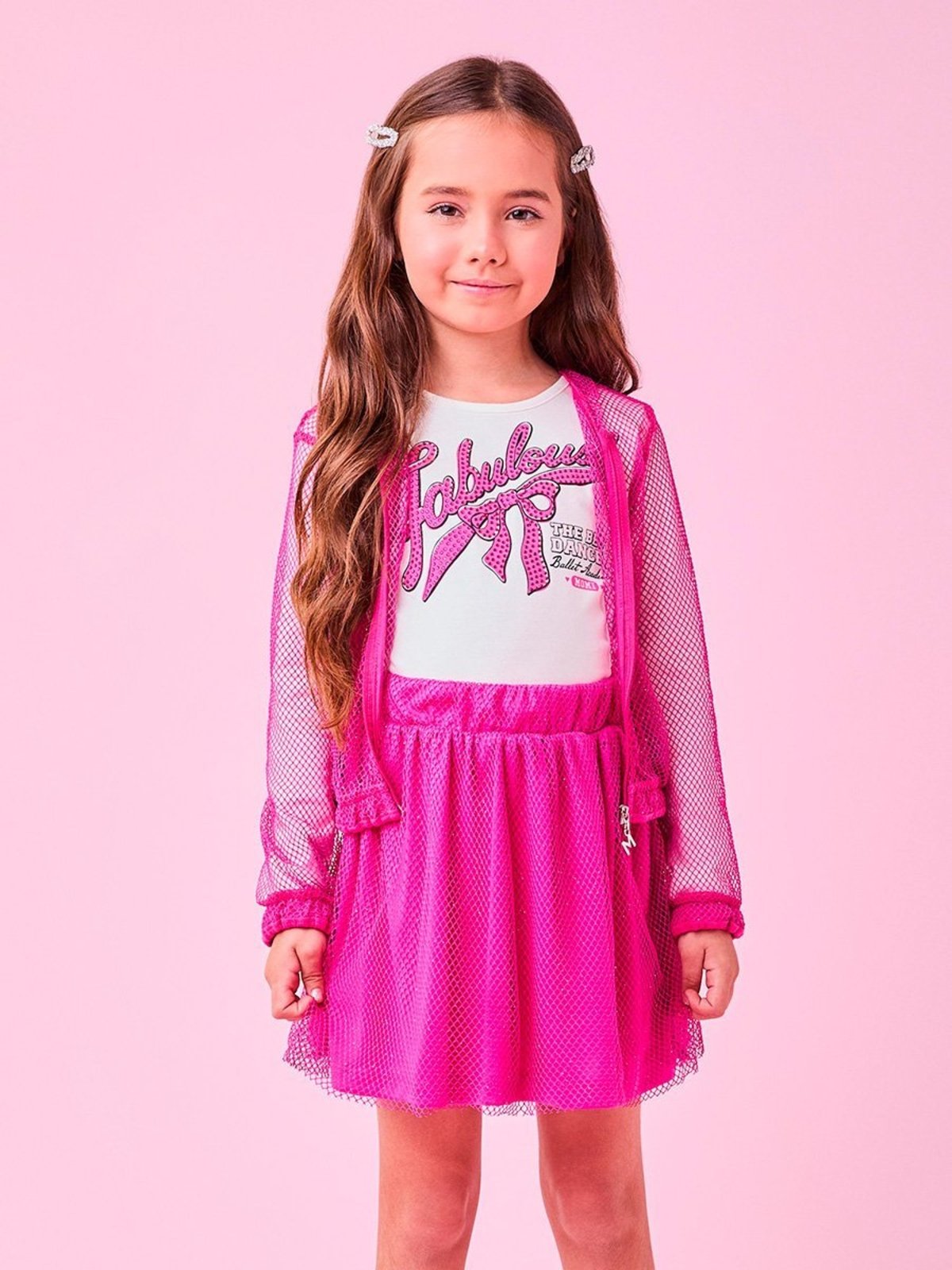 Infantil - Jaqueta de Tela Pink
