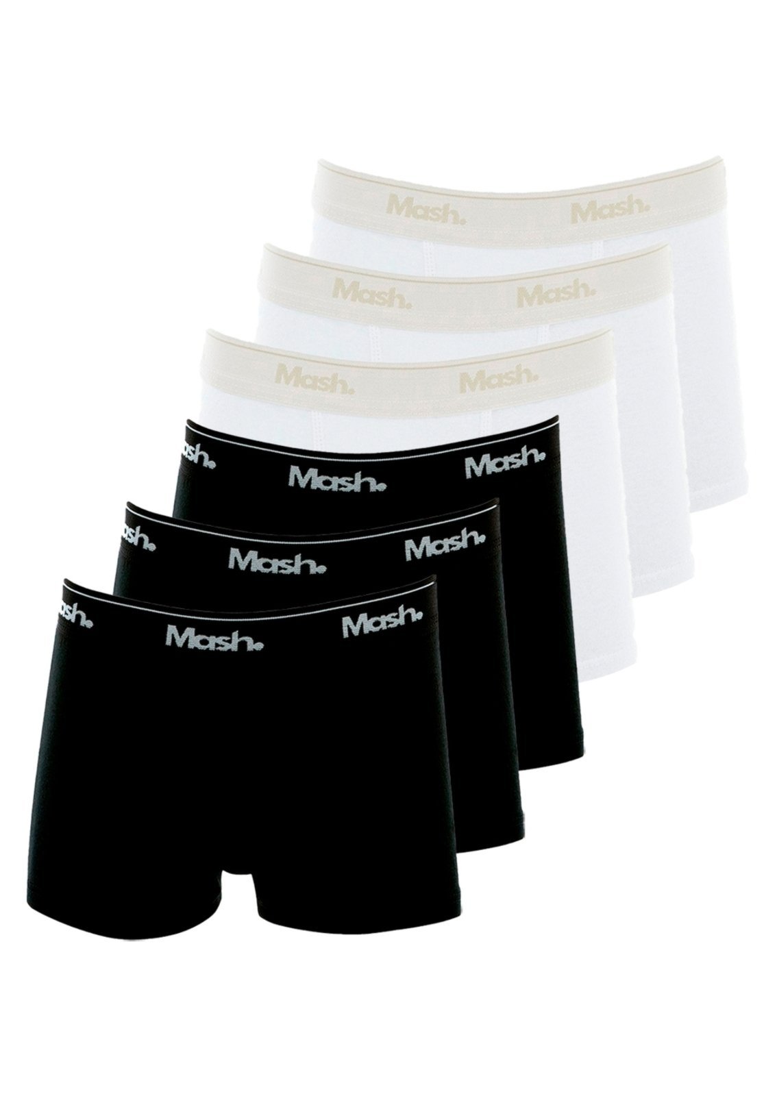 Vista 2 Kit com 6 Cuecas Boxer Mash 190.03 cinza cinza