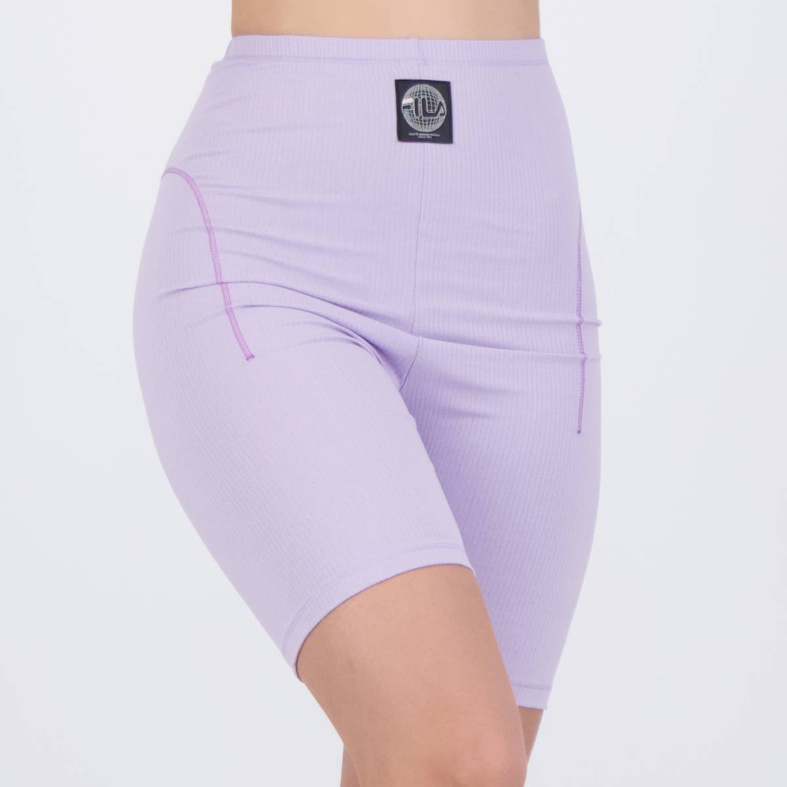 Vista 3 Bermuda Fila Rib Street Express Feminina Lilás roxo Fila roxo