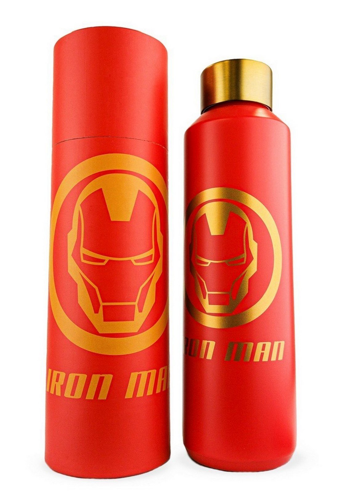 Vista 2 Garrafa Térmica Homem De Ferro 600ml Marvel Vingadores vermelho Marvel vermelho